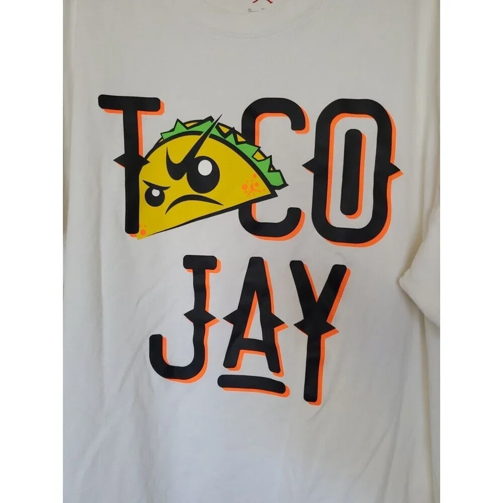 Jordan Jayson Tatum Taco Jay Tee/T-Shirt DV5538-100 White Mens XL‎